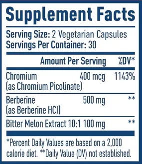 Nativepath Berberine supplement facts